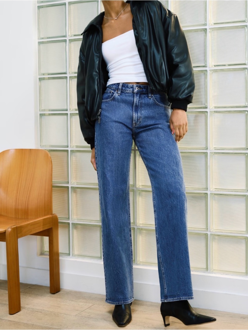 Abercrombie & Fitch High The Vintage Straight high rise jeans - Curve Love